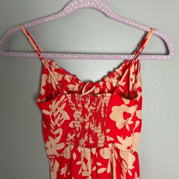 RESA Juniper Frida Red and Cream Floral Mini Dress Size XS - Picture 16 of 17